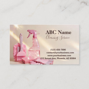 Professional House Cleaning Service Business Card