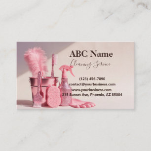 Professional House Cleaning Service Business Card