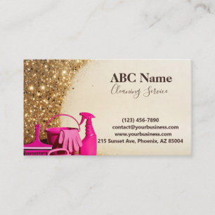 Professional House Cleaning Service Business Card