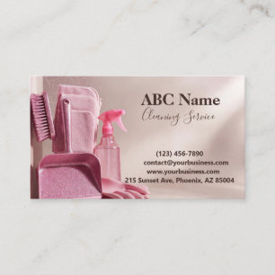 Professional House Cleaning Service Business Card