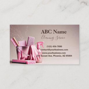 Professional House Cleaning Service Business Card