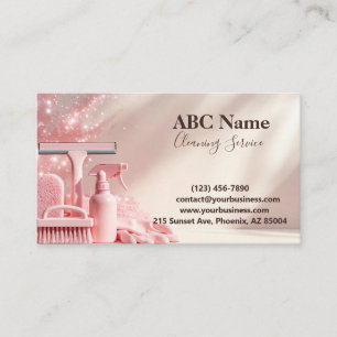 Professional House Cleaning Service Business Card