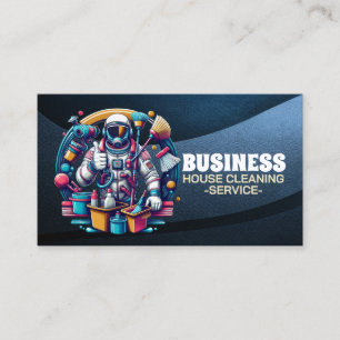Professional House Cleaning Service Housekeeping Business Card