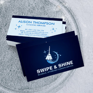 Professional House Cleaning Services Business Card