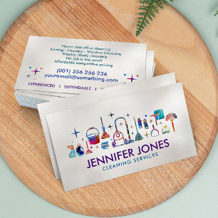 Professional House Cleaning Services Business Card