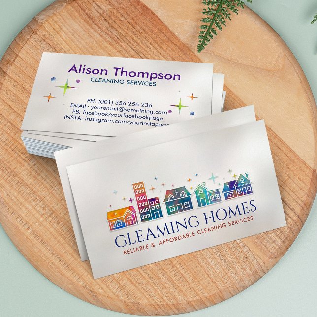 Professional House Cleaning Services Business Card (Creator Uploaded)