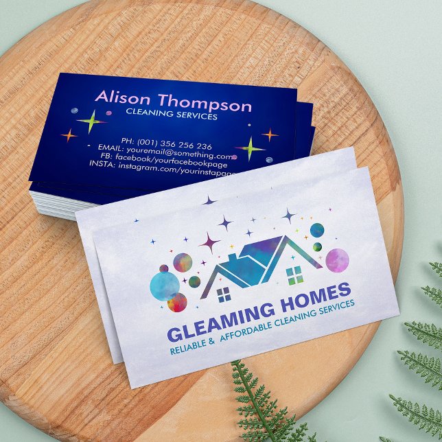 Professional House Cleaning Services Business Card (Creator Uploaded)