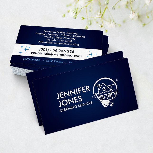 Professional House Cleaning Services Business Card (Creator Uploaded)