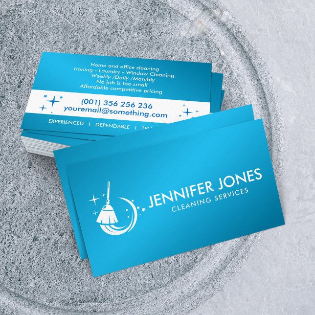 Professional House Cleaning Services Business Card (Creator Uploaded)