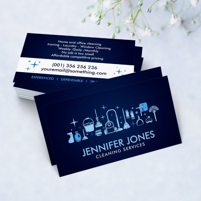 Professional House Cleaning Services Business Card (Creator Uploaded)