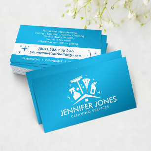 Professional House Cleaning Services Business Card