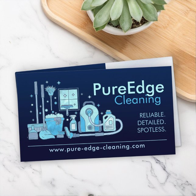 Professional House Cleaning Services Business Card (Creator Uploaded)