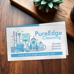 Professional House Cleaning Services Business Card