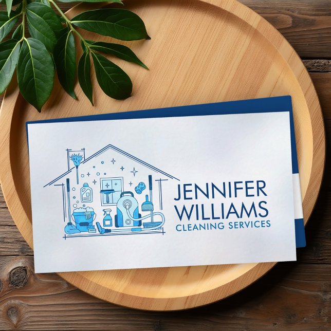 Professional House Cleaning Services Business Card (Creator Uploaded)