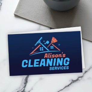 Professional House Cleaning Services Business Card