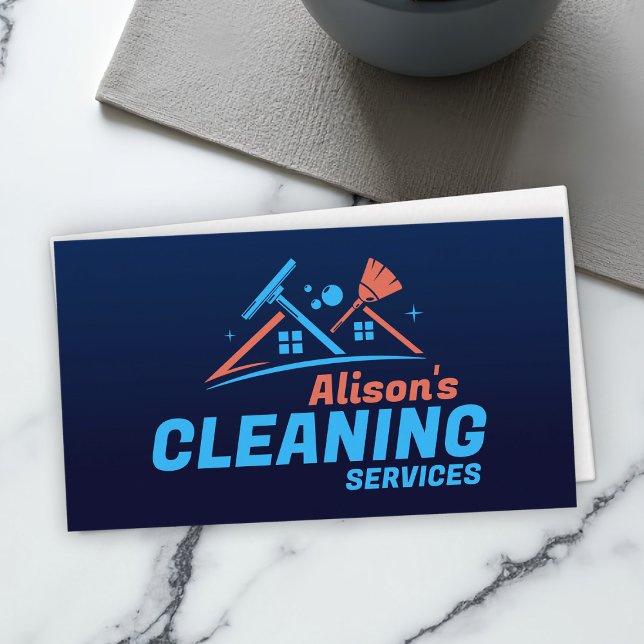 Professional House Cleaning Services Business Card (Creator Uploaded)