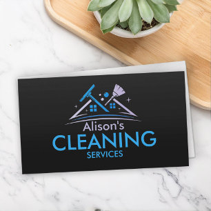 Professional House Cleaning Services Business Card