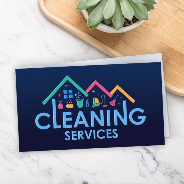 Professional House Cleaning Services Business Card (Creator Uploaded)