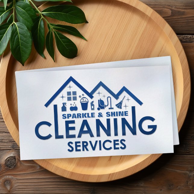 Professional House Cleaning Services Business Card (Creator Uploaded)