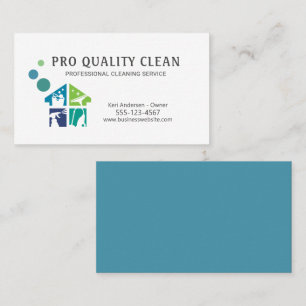 Professional House Cleaning Supply Cleaner Service Business Card