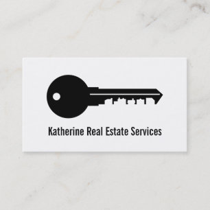 Professional House Key Real Estate Agent Business Business Card