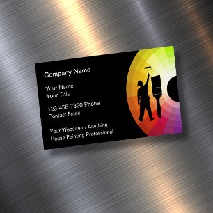 Professional House Painter Magnetic Business Cards