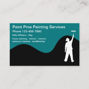 Professional House Painter Modern Design Business Card