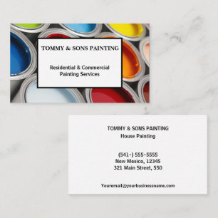 Professional House Painting Business Card