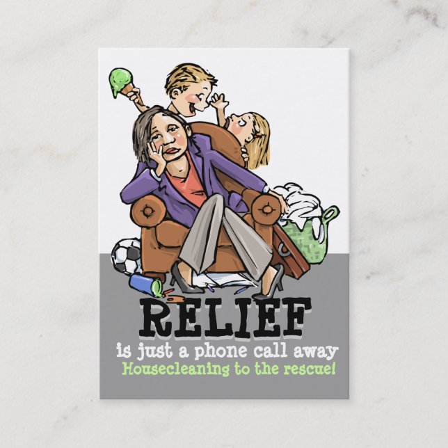 Professional housecleaning service business promo2 card (Front)