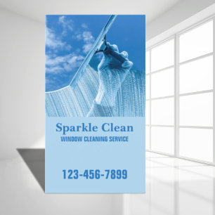 Professional Housekeeping Squeege Window Cleaning Business Card