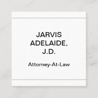 Professional, Humble, and Dapper Business Card