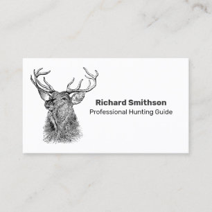 Professional Hunting Guide Simple Business Card