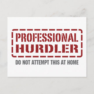 Professional Hurdler Postcard
