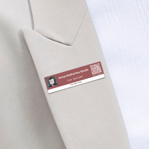 Professional Image QR-code  Name Tag