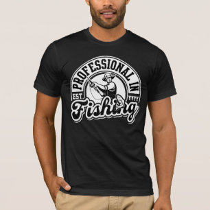 Professional In Fishing (Est. Year Customisable) T-Shirt