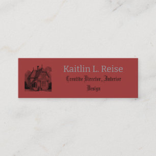Professional Interior Designer Branding Mini Business Card