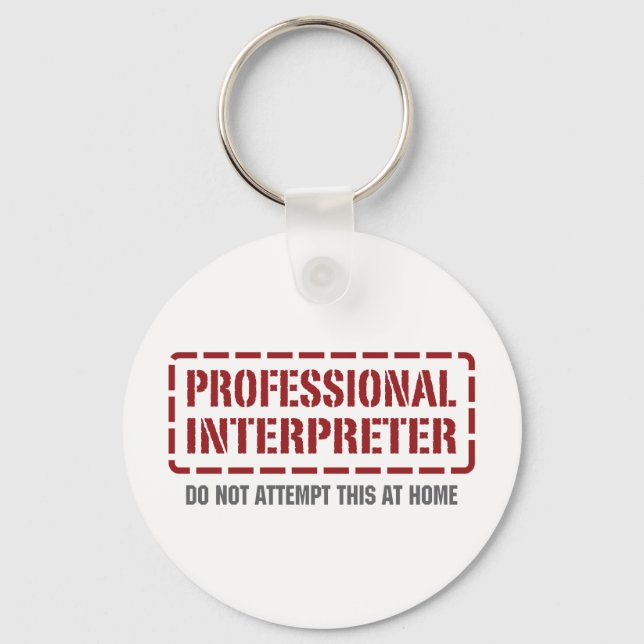 Professional Interpreter Key Ring (Front)