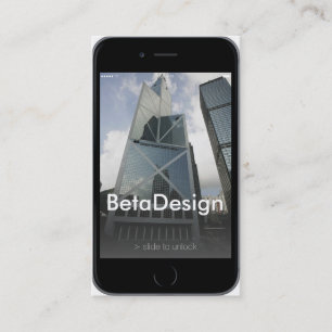 Professional iPhone 6 Corporation w Contact Page Business Card