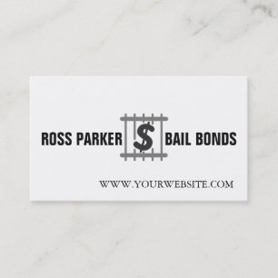 Professional Jail Bail Bonds Company Business Card