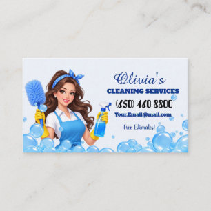 Professional Janitorial Cleaning Business Card