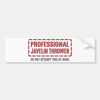 Professional Javelin Thrower Bumper Sticker