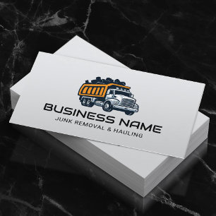 Professional Junk Removal & Hauling Service Business Card