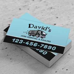 Professional Junk Removal & Hauling Service Business Card