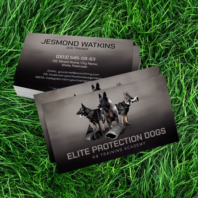 Professional K9 Training Business Card (Creator Uploaded)