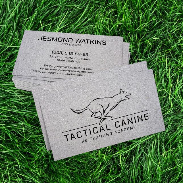 Professional K9 Training Business Card (Creator Uploaded)
