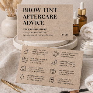 Professional Kraft Minimalist Brow Tint Aftercare