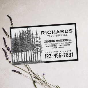 Professional Landscape Tree Service Business Card
