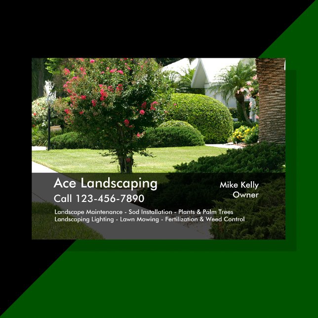 Professional Landscaping Businesscards Business Card (Creator Uploaded)