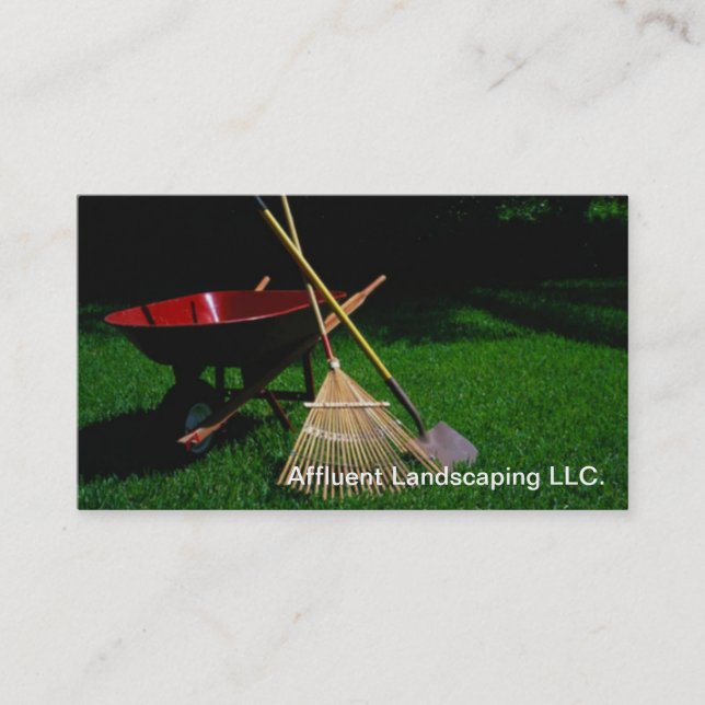 Professional Landscaping Company Business Card (Front)