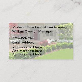 Professional Landscaping Editable Business Cards